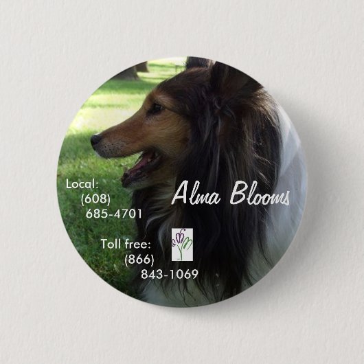 Dog Ronde Button 5,7 Cm (Voorkant)