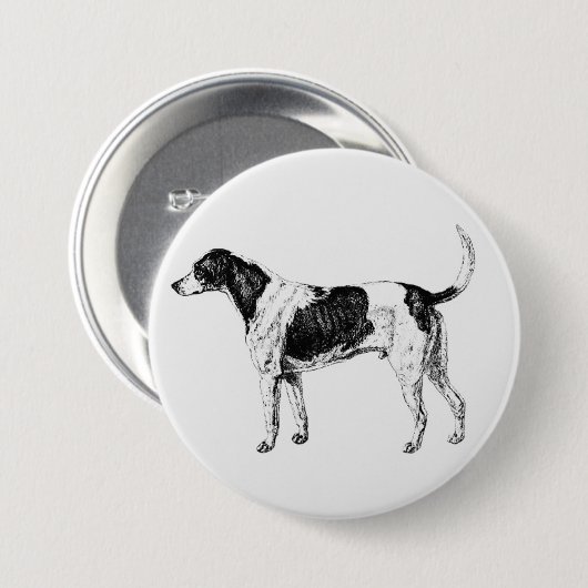 Dog Ronde Button 7,6 Cm (Voorkant /achterkant)