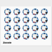 Dog Ronde Sticker (Vel)