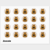 Dog Ronde Sticker (Vel)