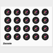 Dog Ronde Sticker (Vel)