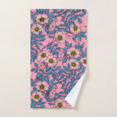 Dog roos patroon bad handdoek (Handdoek)