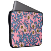 Dog roos patroon laptop sleeve (Voorkant Rechts)