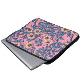 Dog roos patroon laptop sleeve (Voorkant onderkant)