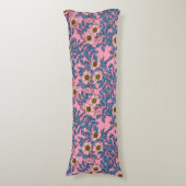 Dog roos patroon lichaamskussen (Voorkant Verticaal)