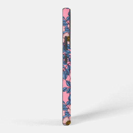 Dog roos patroon samsung galaxy hoesje (Rechterkant)