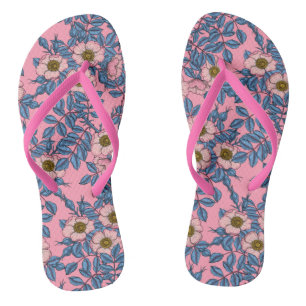 Dog roos patroon teenslippers