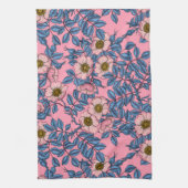 Dog roos patroon theedoek (Verticaal)