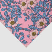 Dog roos patroon tissuepapier (Detail)