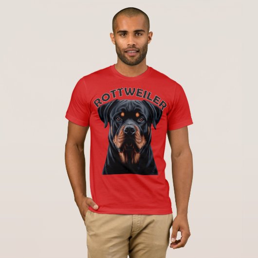 Dog Rottweiler T-shirt (Voorkant volledig)