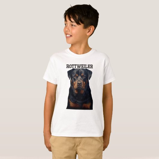 Dog Rottweiler T-shirt (Voorkant volledig)