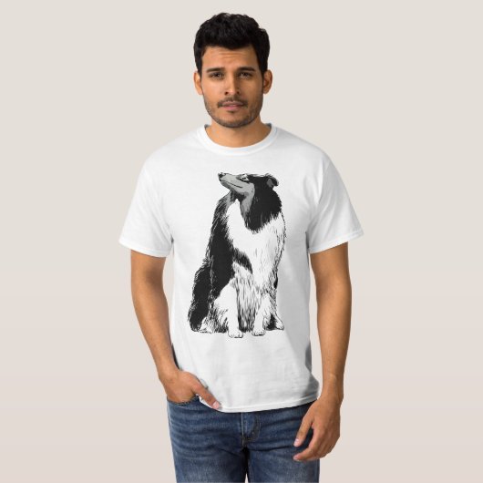 Dog Rough Collie T-shirt (Voorkant volledig)