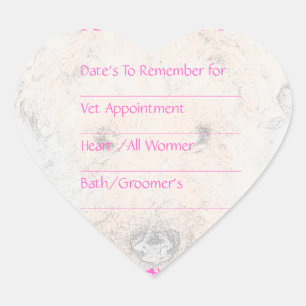 Dog Roze Herinneringen Stickers