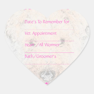 Dog Roze Herinneringen Stickers