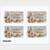 Dog Rozen gepersonaliseerde ex libris Stickers (Vel)