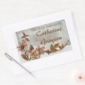 Dog Rozen gepersonaliseerde ex libris Stickers (Envelop)