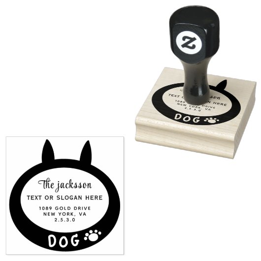 DOG RUBBERSTEMPEL (Gestempeld)