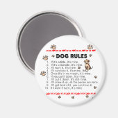 Dog Rules Magneet (Voorkant / Achterkant)