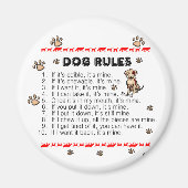 Dog Rules Magneet (Voorkant)