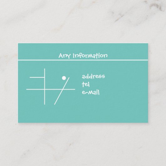 Dog run Cafe 2 Visitekaartje (Achterkant)