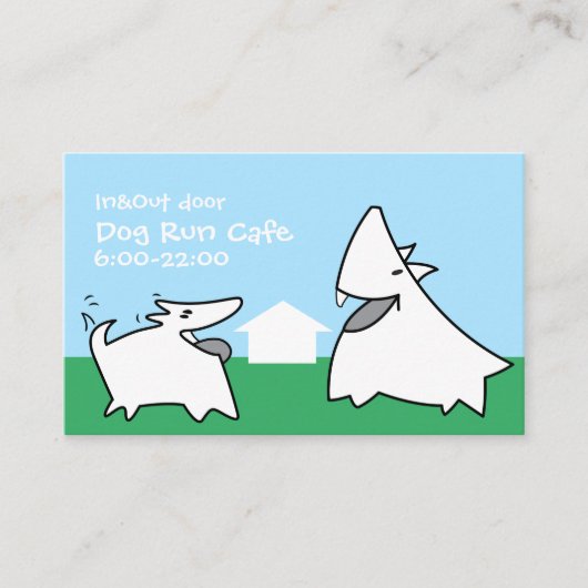 Dog run Cafe 2 Visitekaartje (Voorkant)