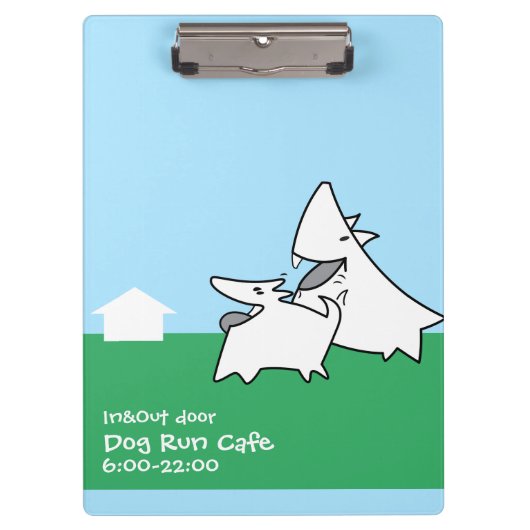 Dog run Cafe Klembord (Voorkant)