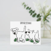 Dog Scan! Briefkaart (Staand voorkant)