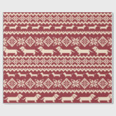 Dog Scandinavische afbeelding Cadeaupapier (Vlak)