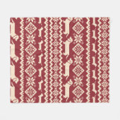 Dog Scandinavische afbeelding Fleece Deken (Voorkant (Horizontaal))