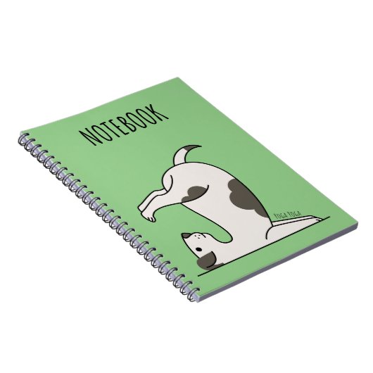 Dog - Schattigee yogahond voor Hondenliefhebber, y Notitieboek (Rechterzijde)