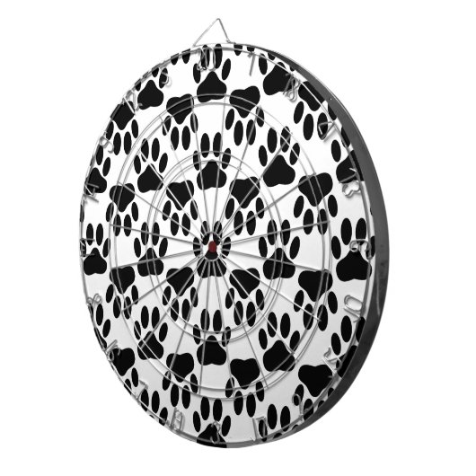 Dog-schilderafdrukken omhoog en omlaag dartbord (Voorkant Rechts)