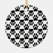 Dog-schilderafdrukken omhoog en omlaag keramisch ornament (Voorkant)