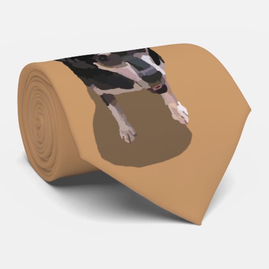 Dog schilderen met poten stropdas (Opgerold)