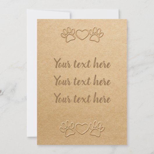 Dog-schilderingen en -papier met inpersingen (Achterkant)