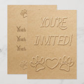 Dog-schilderingen en -papier met inpersingen (Voorkant / Achterkant)