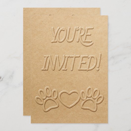 Dog-schilderingen en -papier met inpersingen (Voorkant / Achterkant)