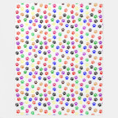 Dog schildert afdrukken met basiskleuren fleece deken (Voorkant)