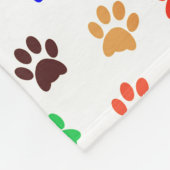 Dog schildert afdrukken met basiskleuren fleece deken (Hoek)