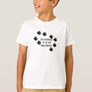 Dog schildert afdrukken met Gezegde T-shirt