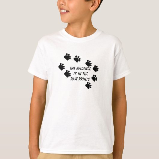 Dog schildert afdrukken met Gezegde T-shirt (Voorkant)