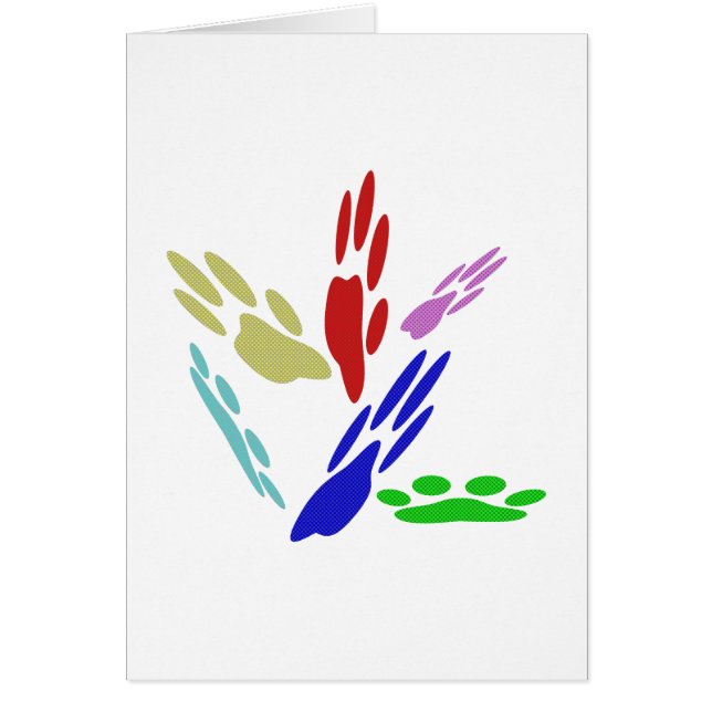 Dog schildert afdrukken met pooldoekjes (Voorkant)