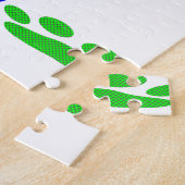 Dog schildert afdrukken met pooldoekjes legpuzzel (Zijkant)