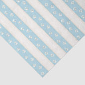 Dog schildert afdrukken op Bleek blauw en Antiek w Tissuepapier (Detail)