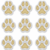 Dog schildert de trekkers van diersporen af sticker (Voorkant)