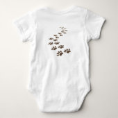 Dog schildert Drukken met Tekst Romper (Achterkant)