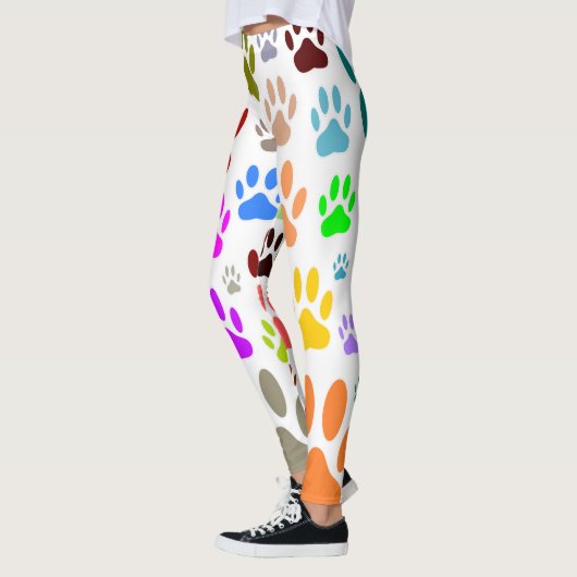Dog schildert overal af leggings (Links)
