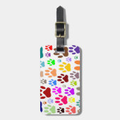 Dog schildert overal afdrukken bagagelabel (Voorkant verticaal)