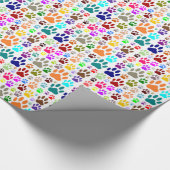 Dog schildert overal afdrukken cadeaupapier (Hoek)