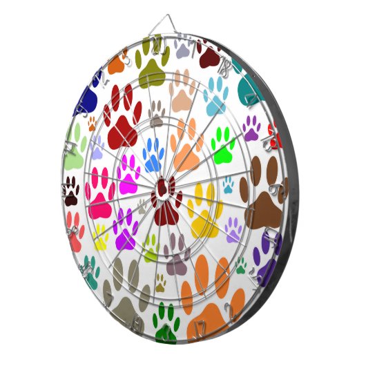 Dog schildert overal afdrukken dartbord (Voorkant Rechts)