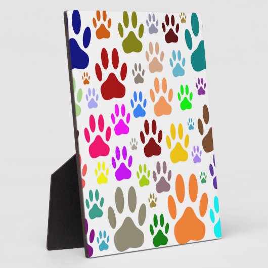 Dog schildert overal afdrukken fotoplaat (Zijkant)